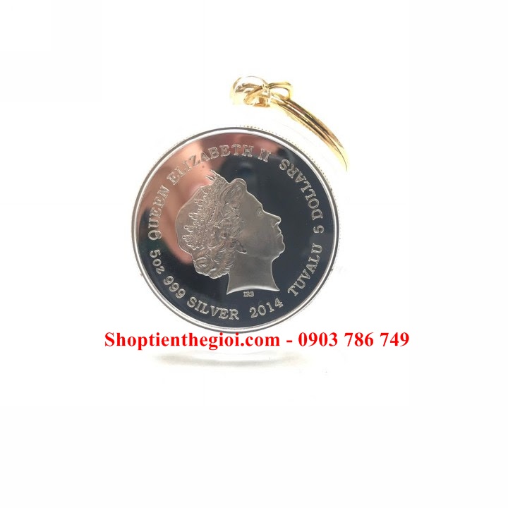 Móc Khóa Xu Tứ Linh Phong Thuỷ - SP005163